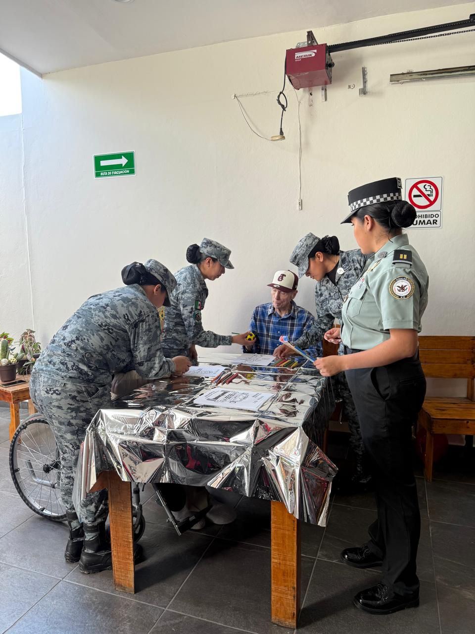 Visita de la guardia nacional